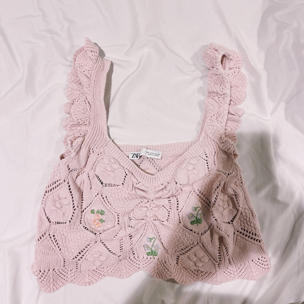 Zara crochet top